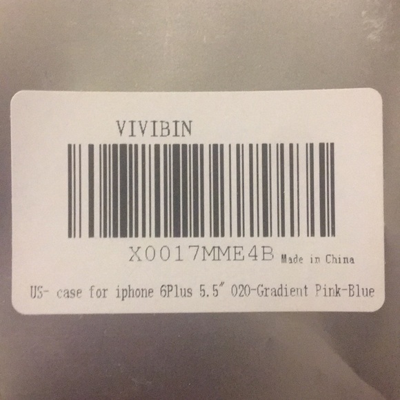 VIVIBIN Pink/Purple Gradient iPhone 6Plus Case - Picture 5 of 5